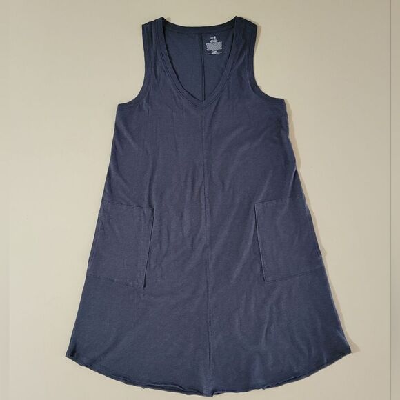 Secret Treasures Charcoal Gray Vneck A-line Tank Chemise - Picture 4 of 12